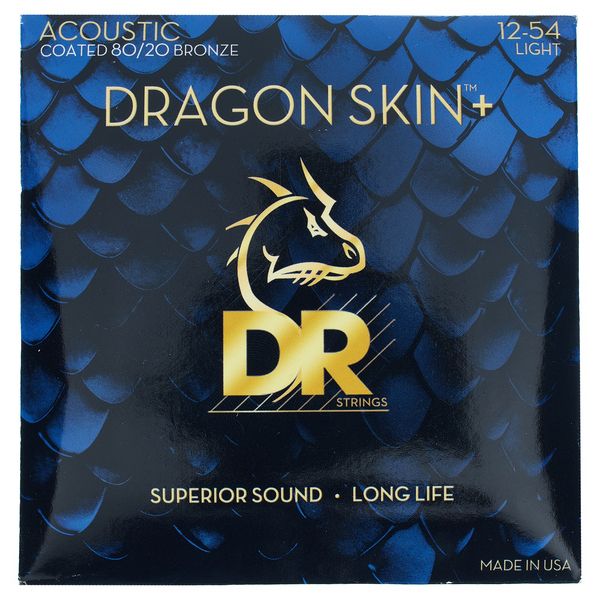 DR Strings Dragon Skin+ DA8-12 Coated