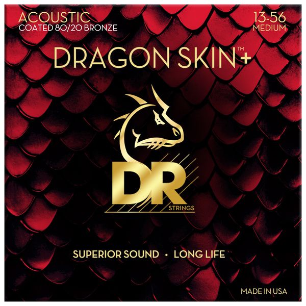 DR Strings Dragon Skin+ DA8-13 Coated