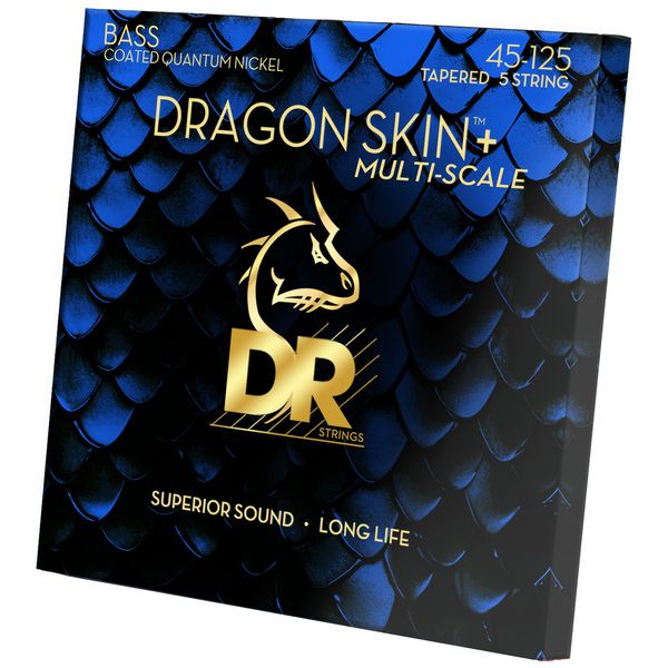 DR Strings Dragon Skin+ DBQM5-45 Coated
