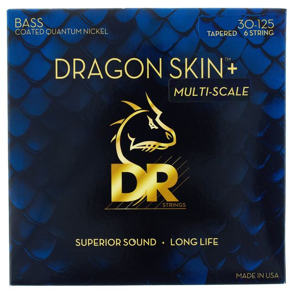 DR Strings Dragon Skin+ DBQM6-30 Coated