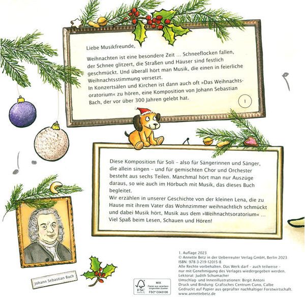 Annette Betz Verlag Weihnacht Musikbilderbuch