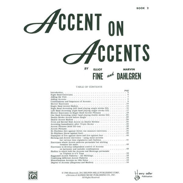 Alfred Music Publishing Accent On Accents 2