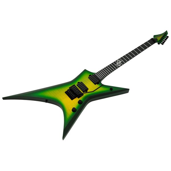Solar Guitars X1.6FRLB Lime Burst Matte