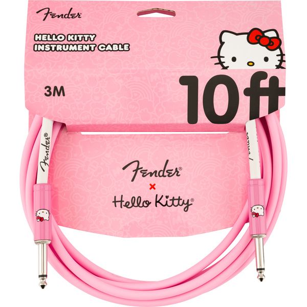 Fender 3m Cable Hello Kitty Pink