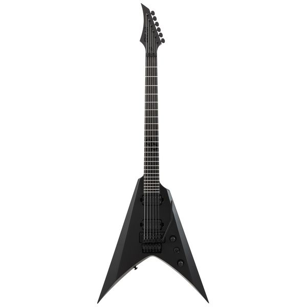 Solar Guitars V1.6FR SVART+ Carbon Black