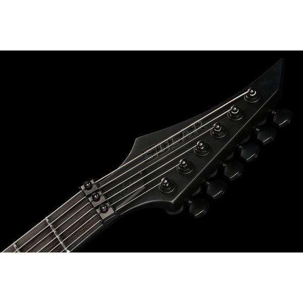 Solar Guitars V1.6FR SVART+ Carbon Black