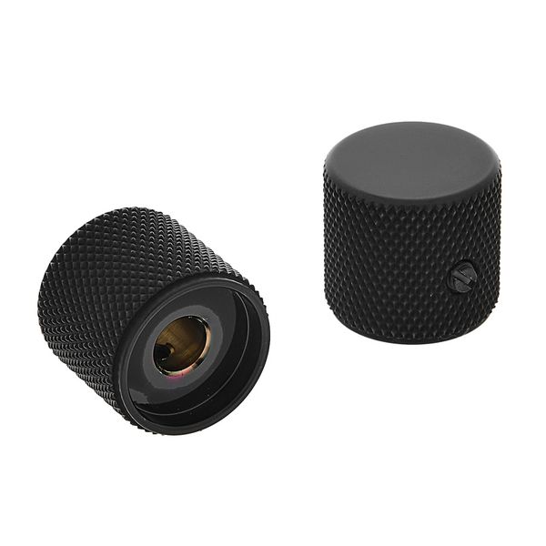 Allparts Metal Barrel Knobs Black