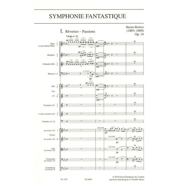 Edition Eulenburg Berlioz Symphonie Fantastique
