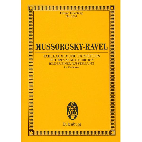 Edition Eulenburg Mussorgski Bilder Ausstellung Thomann France
