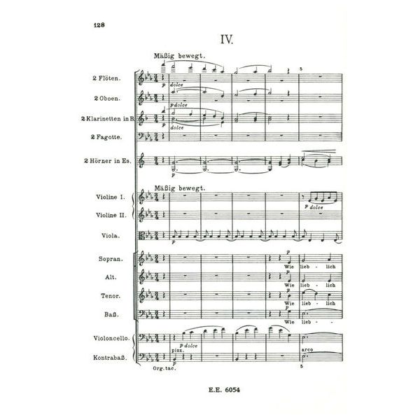 Edition Eulenburg Brahms Ein Deutsches Requiem