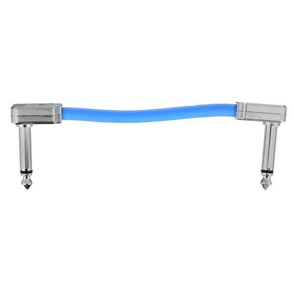 Ernie Ball Flat Patch Cable 3" blue