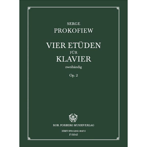 Robert Forberg Musikverlag Prokofjew 4 Etüden