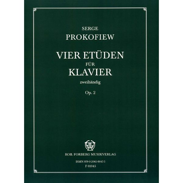 Robert Forberg Musikverlag Prokofjew 4 Etüden