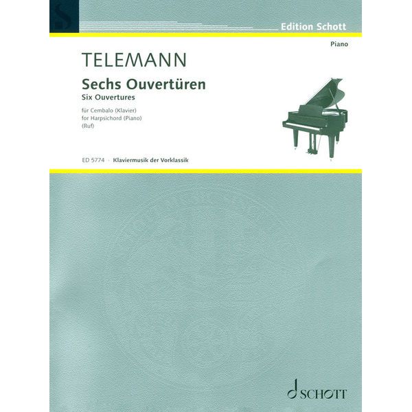 Schott Telemann Sechs Ouvertüren