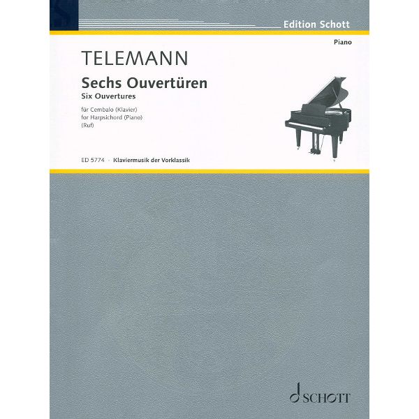 Schott Telemann Sechs Ouvertüren