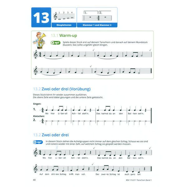 Bläser-Schulen-Verlag Gemeinsam Lernen Tenor Horn Bb