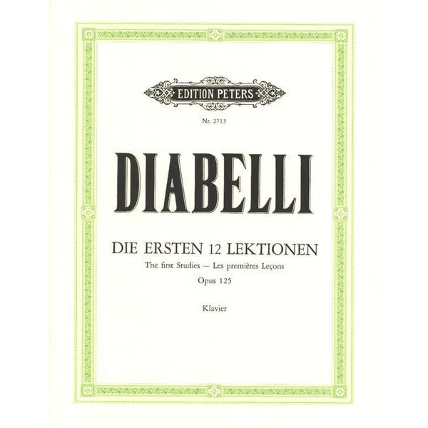 Edition Peters Diabelli Erste 12 Lektionen