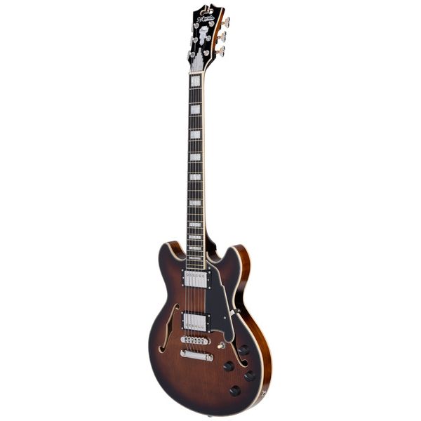 DAngelico Premier Mini DC Brown Burst