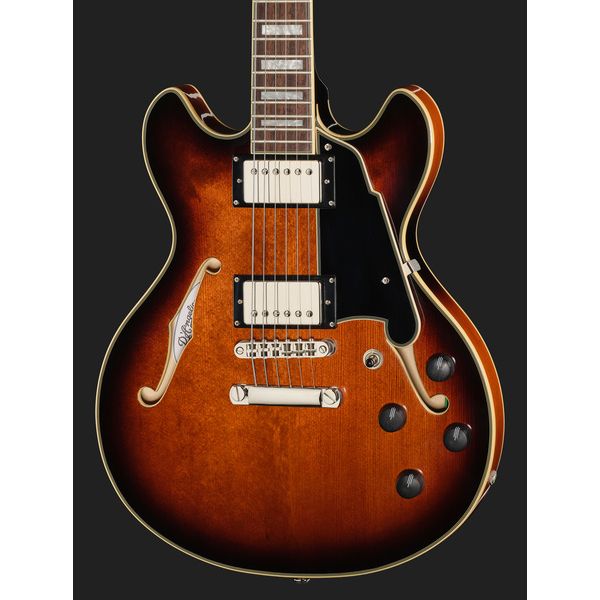 DAngelico Premier Mini DC Brown Burst