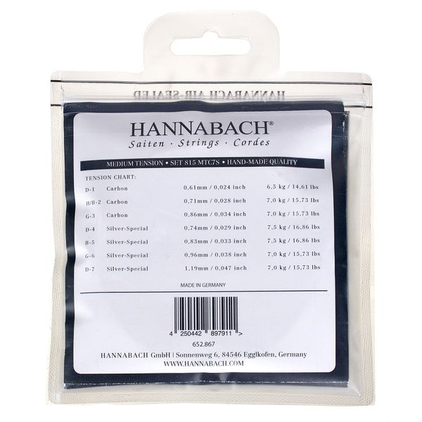 Hannabach 815 MTC7S 7 Strings Set