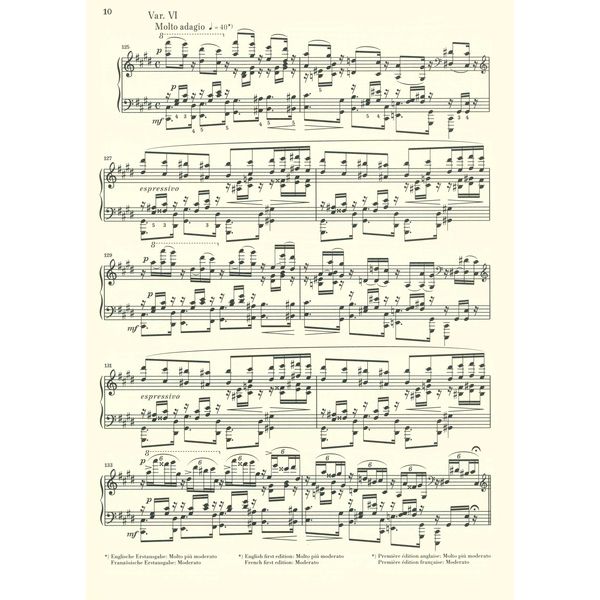 Henle Verlag Fauré Thème et Variations