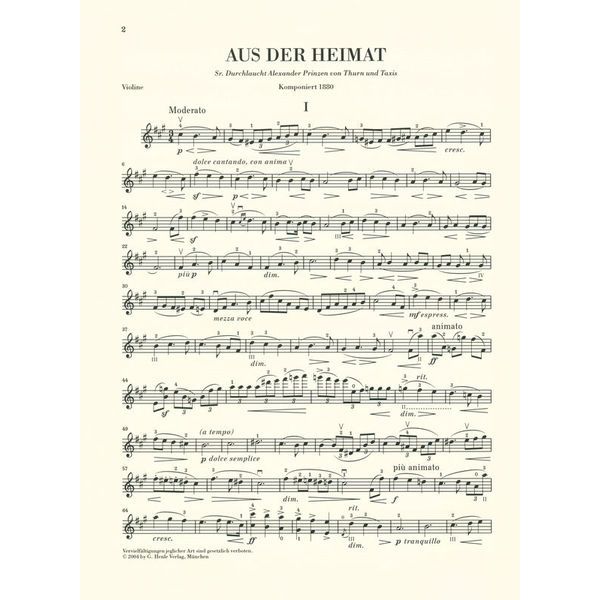 Henle Verlag Smetana Aus der Heimat
