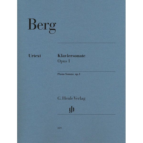 Henle Verlag Berg Klaviersonate op. 1