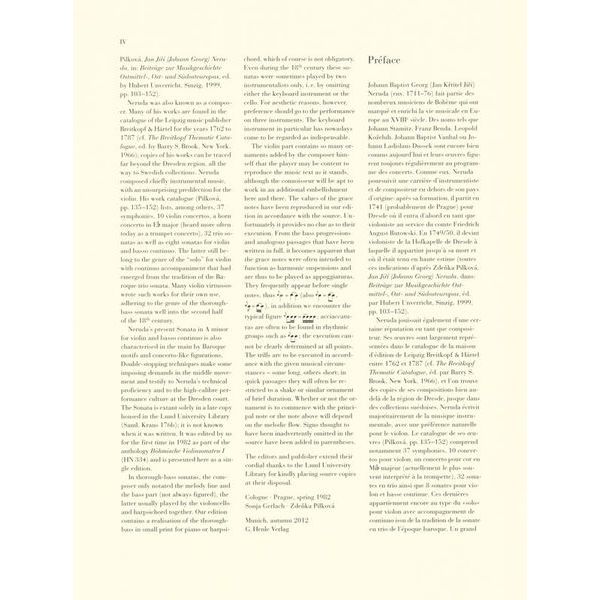 Henle Verlag Neruda Violinsonate a-moll