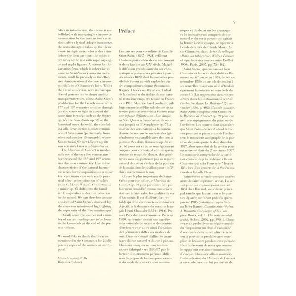 Henle Verlag Saint-Saëns Morceau Concert