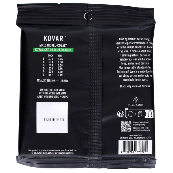 Martin Guitar Kovar MK10, extra light