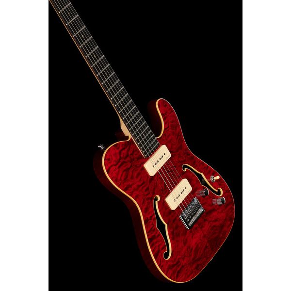 Harley Benton TE-90QM Trans Red Bundle