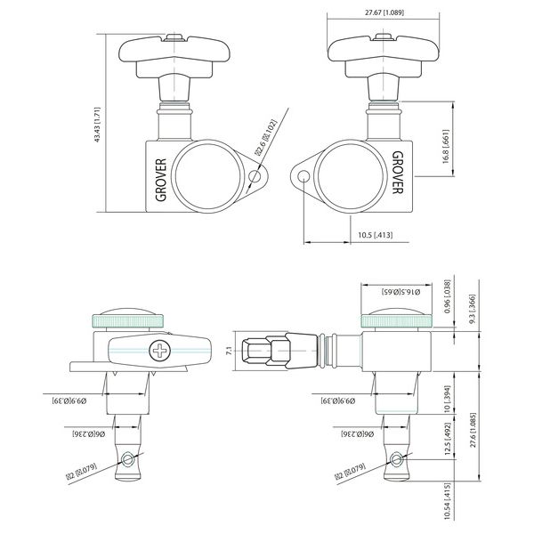 Grover 509N Locking Rotomatics 3+3