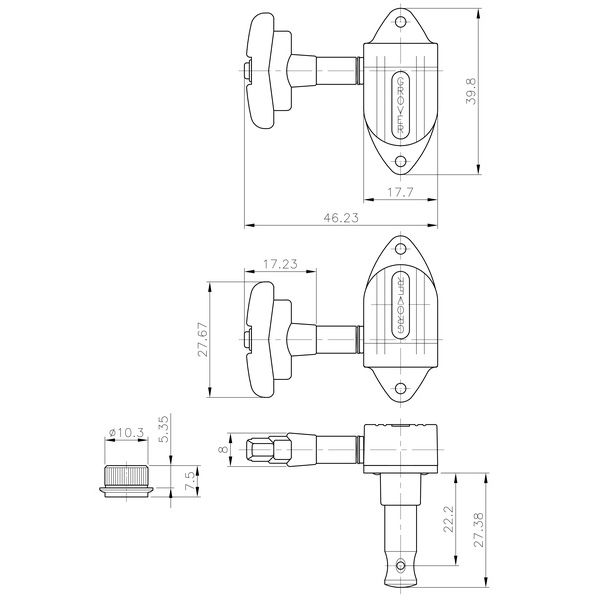 Grover 151C Machine Heads 3+3