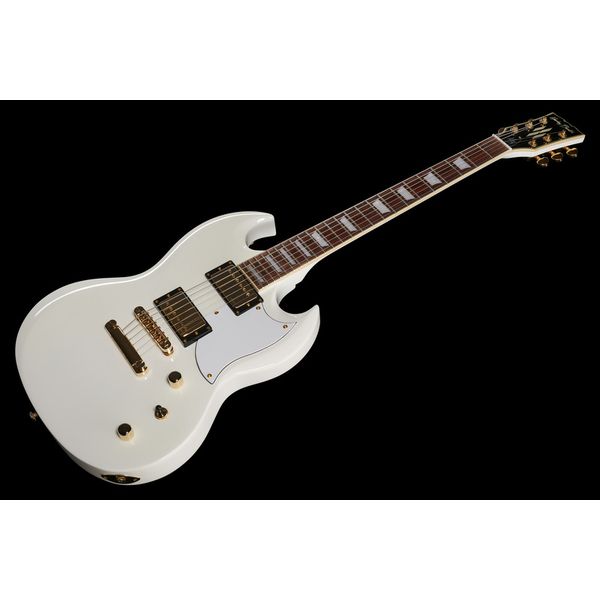 Harley Benton DC-Custom II White Set