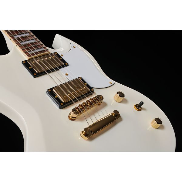 Harley Benton DC-Custom II White Set