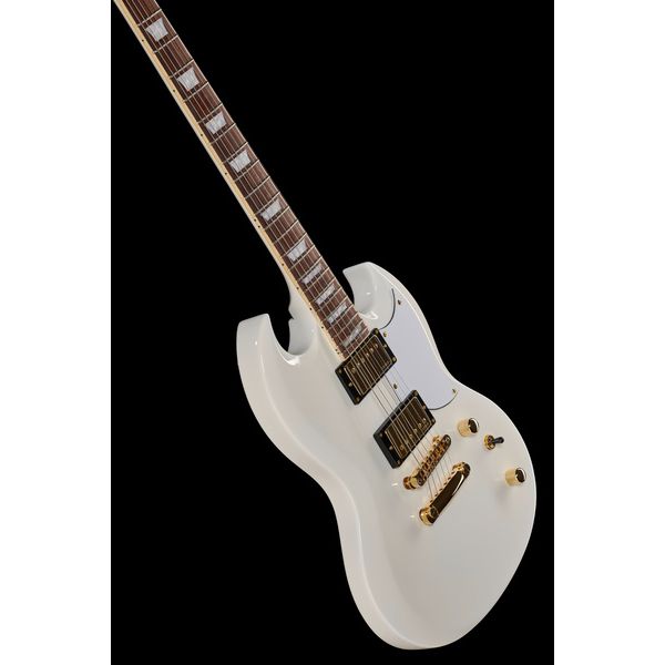 Harley Benton DC-Custom II White Bundle