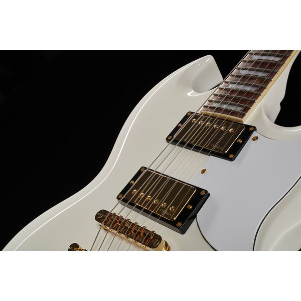 Harley Benton DC-Custom II White Bundle