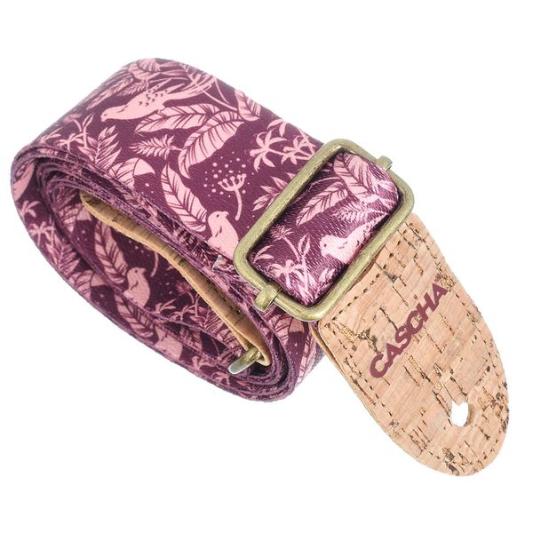 Cascha Ukulele Strap Mauve Birds Veg