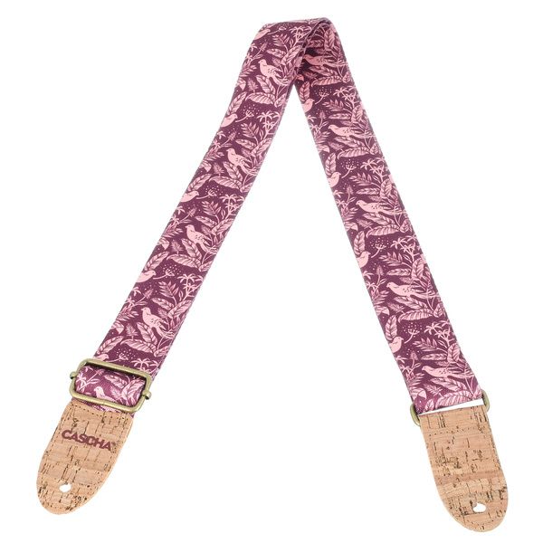 Cascha Ukulele Strap Mauve Birds Veg