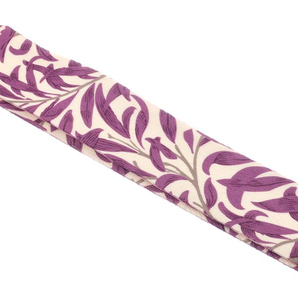 Cascha Ukulele Strap Mauve Leaves Veg