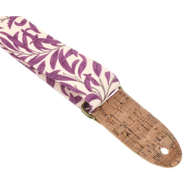 Cascha Ukulele Strap Mauve Leaves Veg