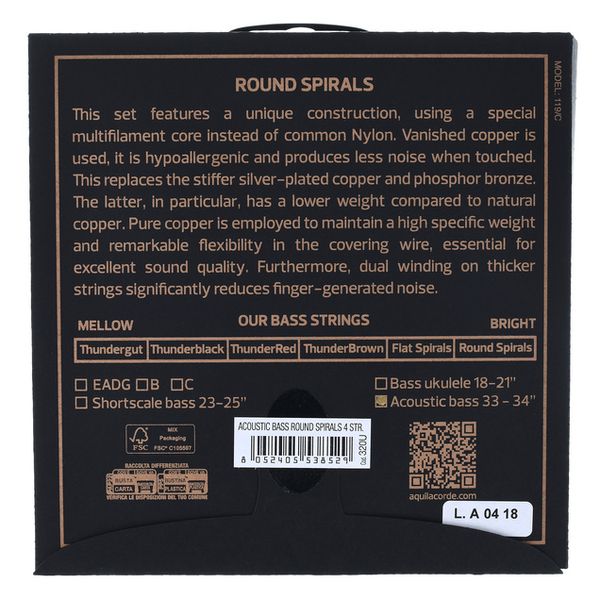 Aquila 320U Acoustic Bass String Set