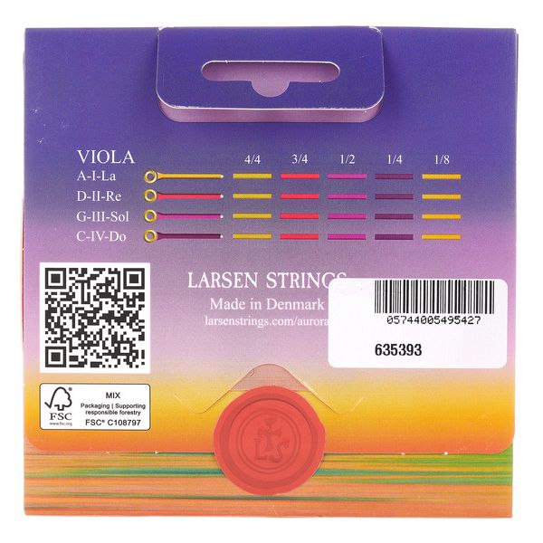 Larsen Aurora Viola String Set 4/4