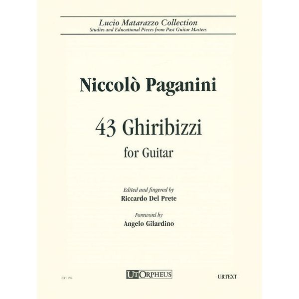 UT Orpheus Edizioni Paganini 43 Ghiribizzi Guitar