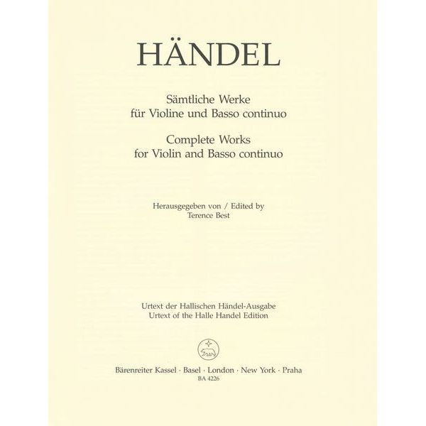 Bärenreiter Händel Sämtliche Werke