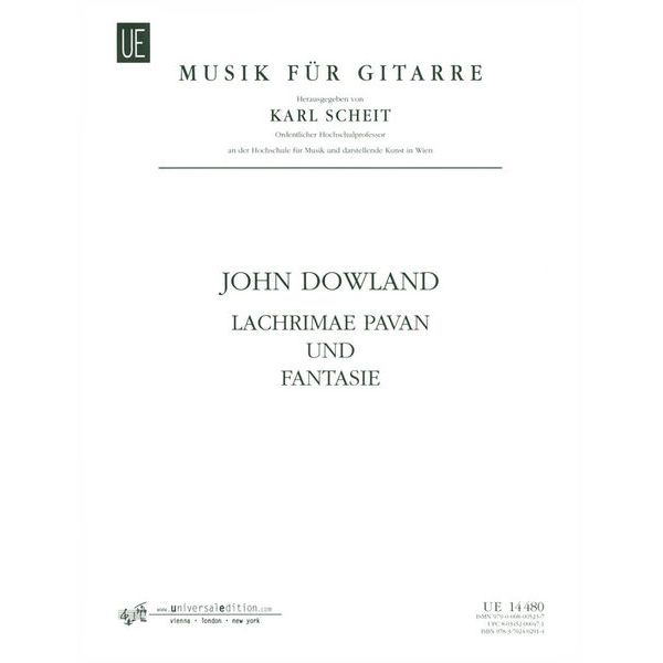 Universal Edition Dowland Lachrimae Pavan