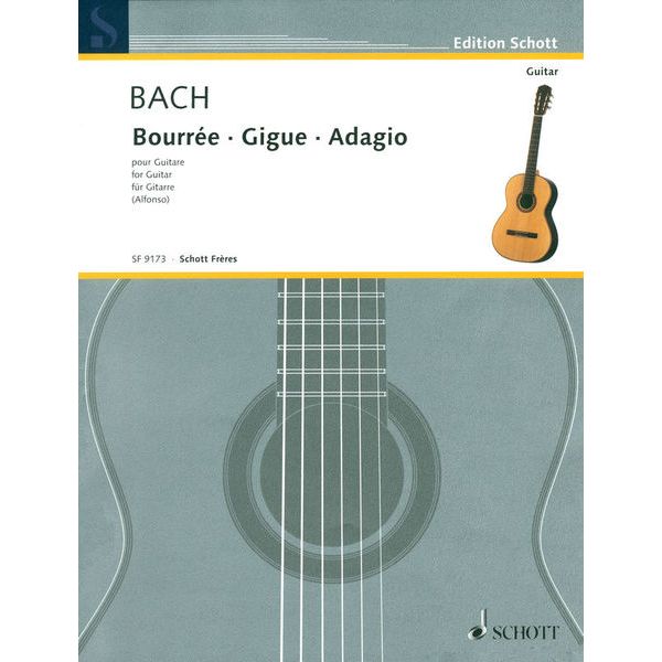 Schott Bach Bourrée/Gigue/Adagio