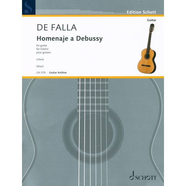 Schott De Falla Homenaje a Debussy