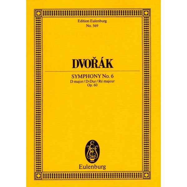 Edition Eulenburg Dvorak Sinfonie Nr. 6 D-Dur