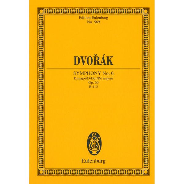 Edition Eulenburg Dvorak Sinfonie Nr. 6 D-Dur